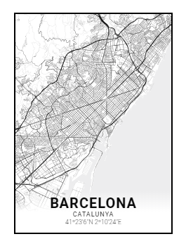 Barcelona - 30x40